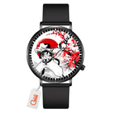 Usopp Leather Band Wrist Watch Japan Cherry Blossom