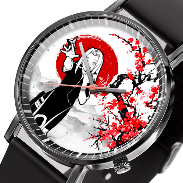 Sakura Haruno Leather Band Wrist Watch Japan Cherry Blossom