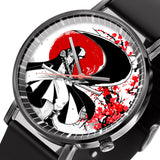 Dracule Mihawk Leather Band Wrist Watch Japan Cherry Blossom