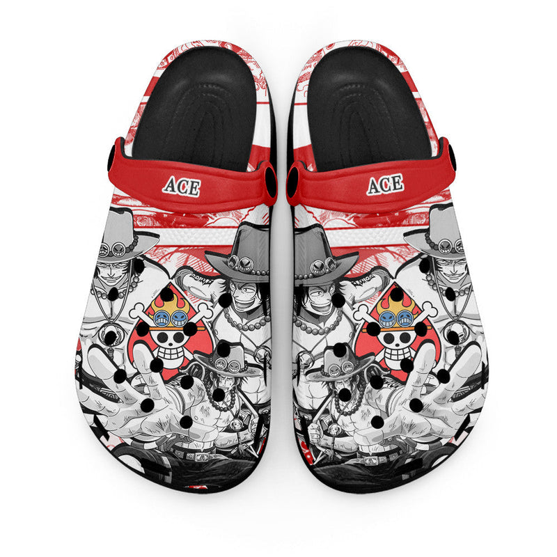 Ace Clogs Shoes Manga Style Personalized