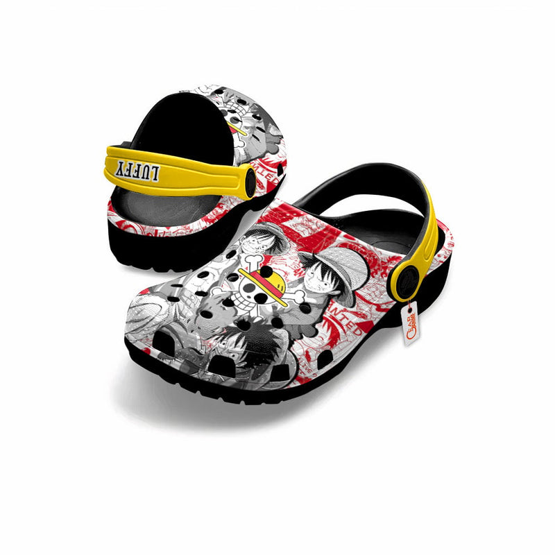 Luffy Clogs Personalized Shoes Anime Mixed Manga Style