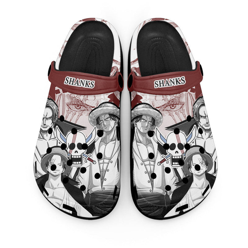 Shanks Clogs Shoes Manga Style Personalized