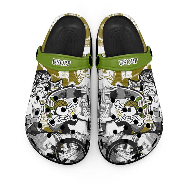 Usopp Clogs Shoes Manga Style Personalized