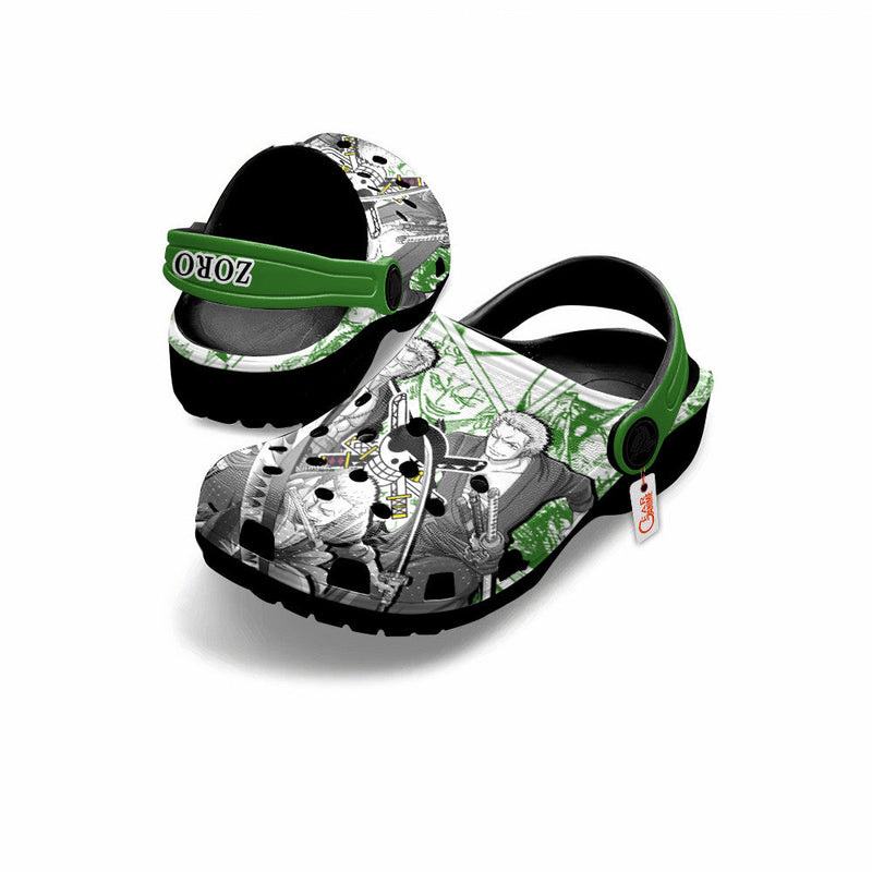 Roronoa Zoro Clogs Manga Style Personalized Name