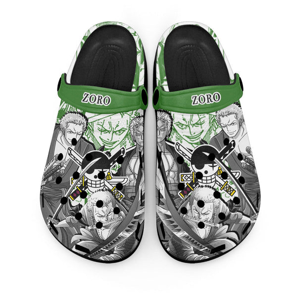 Roronoa Zoro Clogs Manga Style Personalized Name