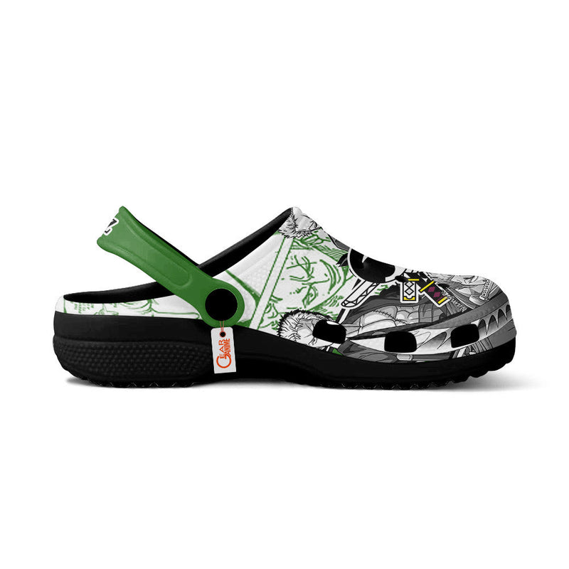 Roronoa Zoro Clogs Manga Style Personalized Name