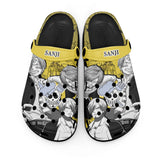 Sanji Clogs Shoes Manga Style Personalized