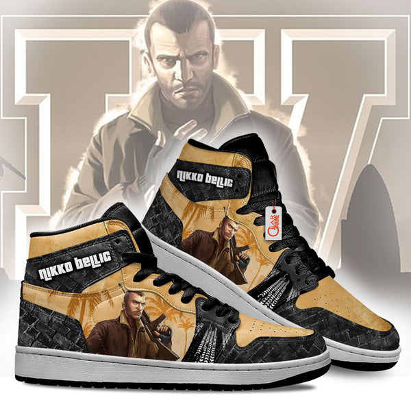 Niko Bellic J1-Sneakers Custom Games GTA Shoes