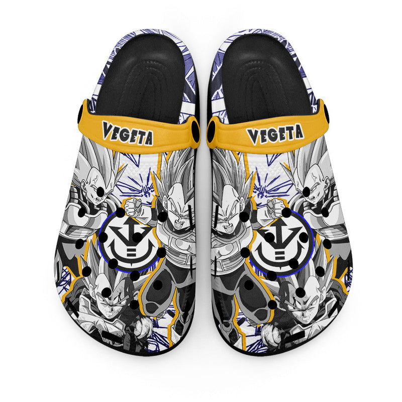 Vegeta Super Saiyan Clogs Shoes Manga Style Personalized