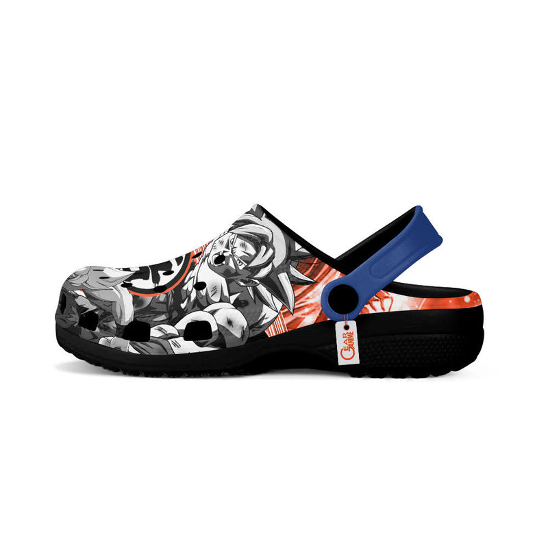 Goku Ultra Instinct Clogs Manga Style Personalized Name