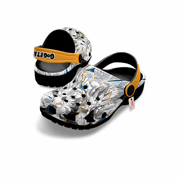 Gogeta Clogs Shoes Manga Style Personalized