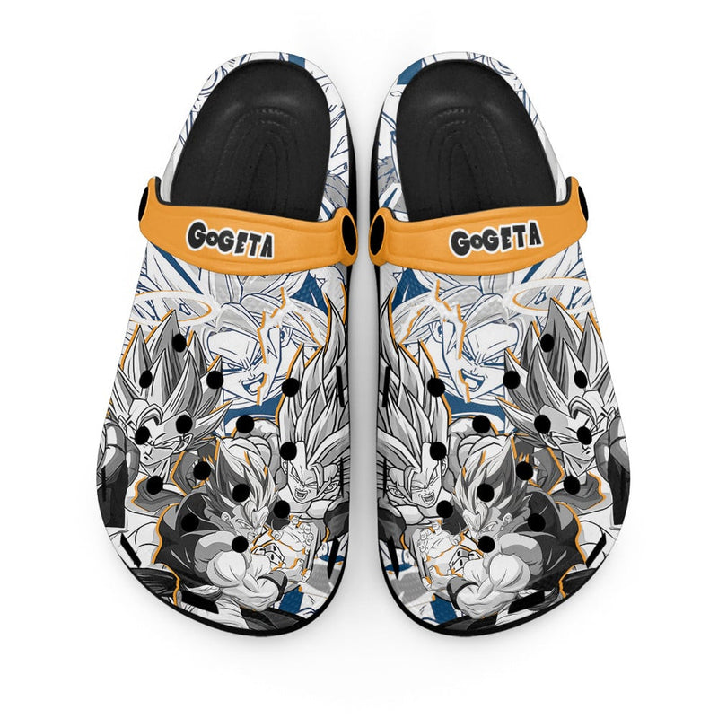 Gogeta Clogs Shoes Manga Style Personalized