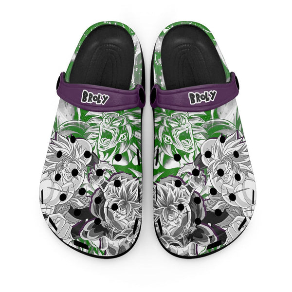 Broly Clogs Shoes Manga Style Personalized