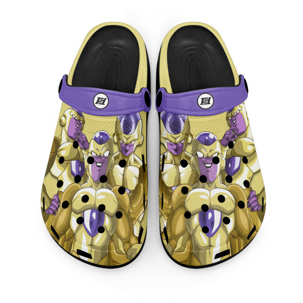 Golden Frieza Clogs Shoes Pattern Style