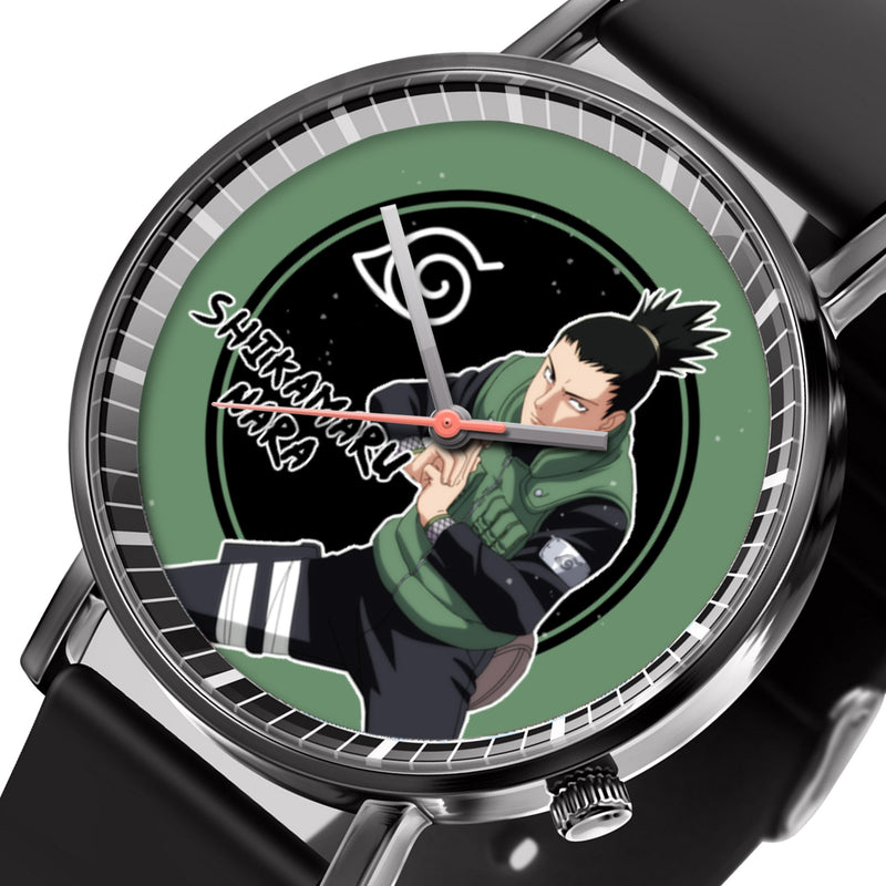 Shikamaru Nara Leather Band Wrist Watch Personalized