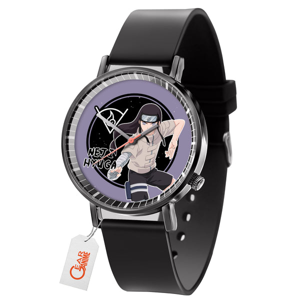 Neji Hyuga Leather Band Wrist Watch Personalized