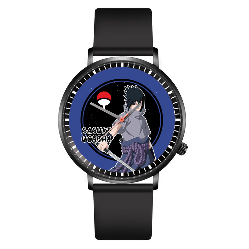 Sasuke Uchiha Leather Band Wrist Watch Personalized