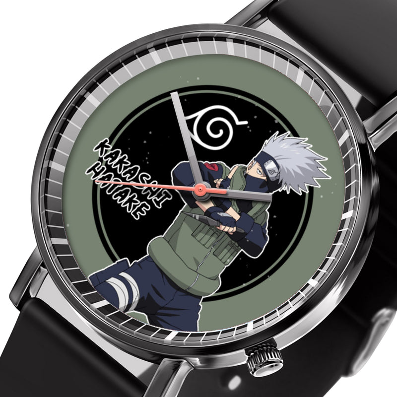 Kakashi Leather Band Wrist Watch Personalized