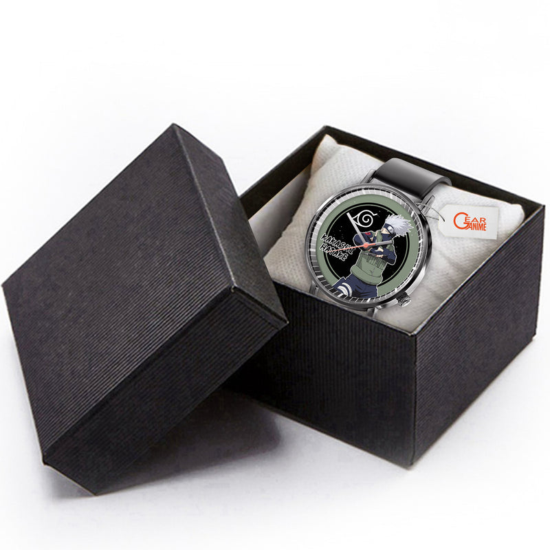 Kakashi Leather Band Wrist Watch Personalized