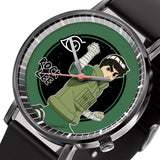 Rock Lee Leather Band Wrist Watch Personalized