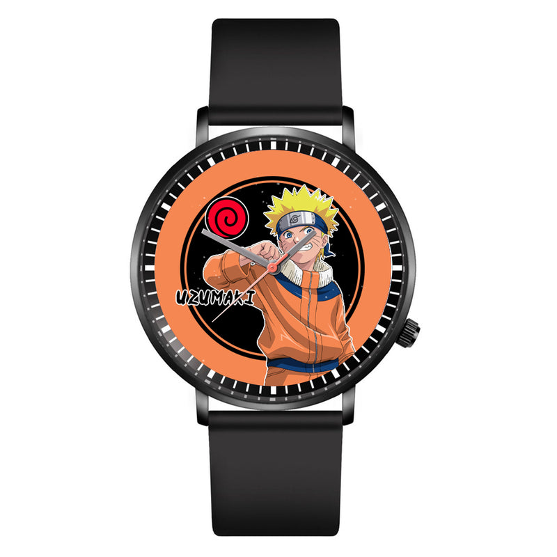 Nrt Uzumaki Leather Band Wrist Watch Personalized