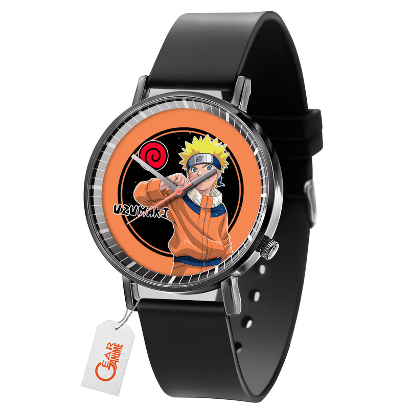 Nrt Uzumaki Leather Band Wrist Watch Personalized