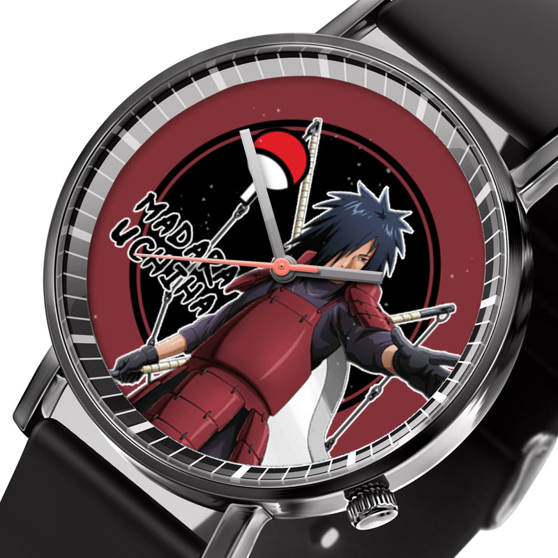 Madara Uchiha Leather Band Wrist Watch Personalized