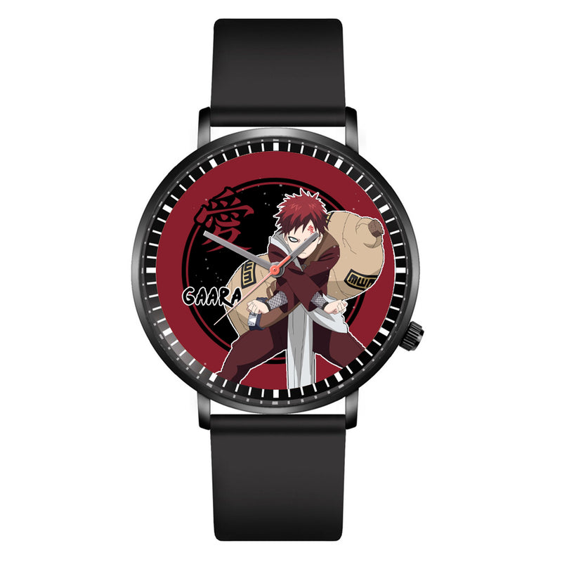 Gaara Leather Band Wrist Watch Personalized