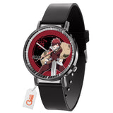 Gaara Leather Band Wrist Watch Personalized