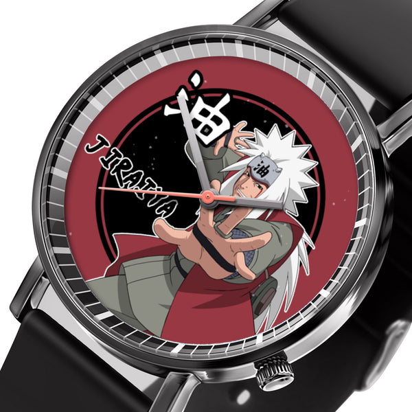 Jiraiya Leather Band Wrist Watch Personalized