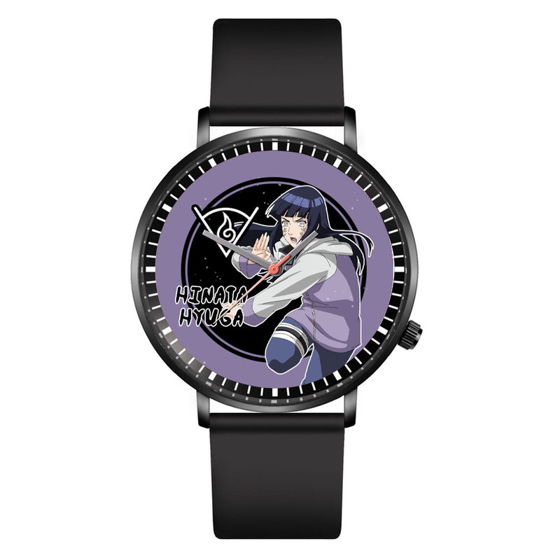 Hinata Hyuga Leather Band Wrist Watch Personalized