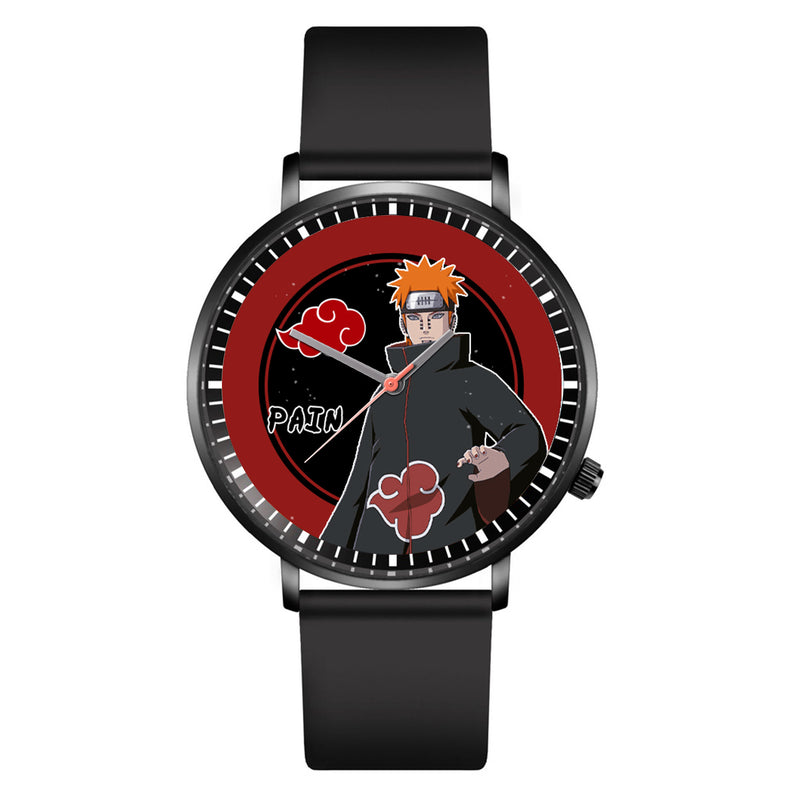 Pain Leather Band Wrist Watch Personalized