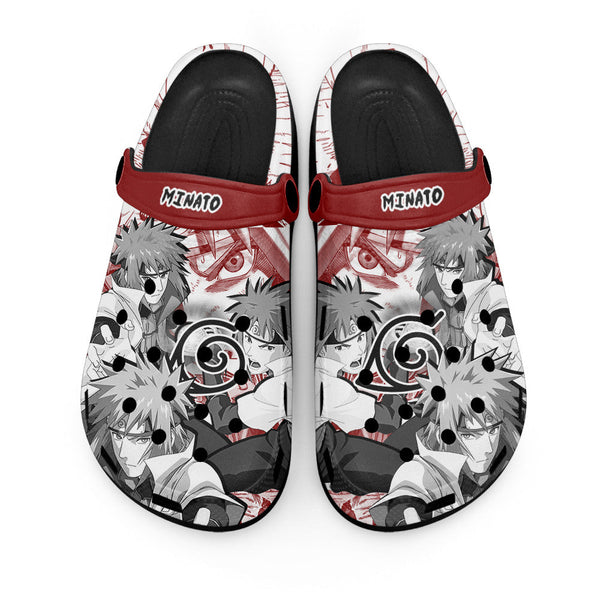 Minato Namikaze Clogs Shoes Manga Style Personalized