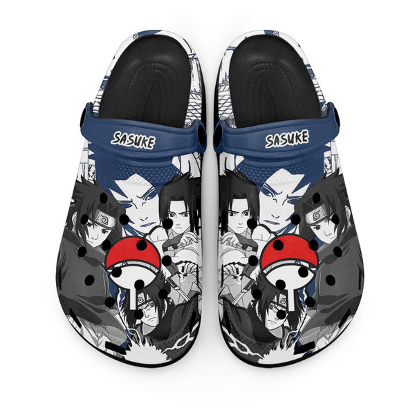 Sasuke Uchiha Clogs Shoes Manga Style Personalized