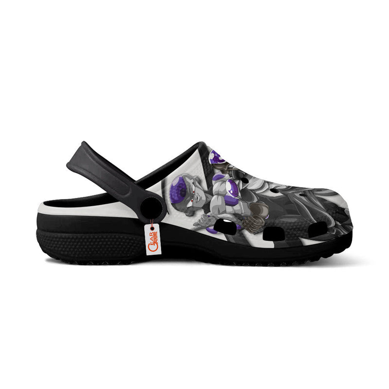 Black Frieza Clogs Shoes Pattern Style