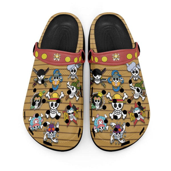 Straw Hat Pirates Symbols Clogs Shoes