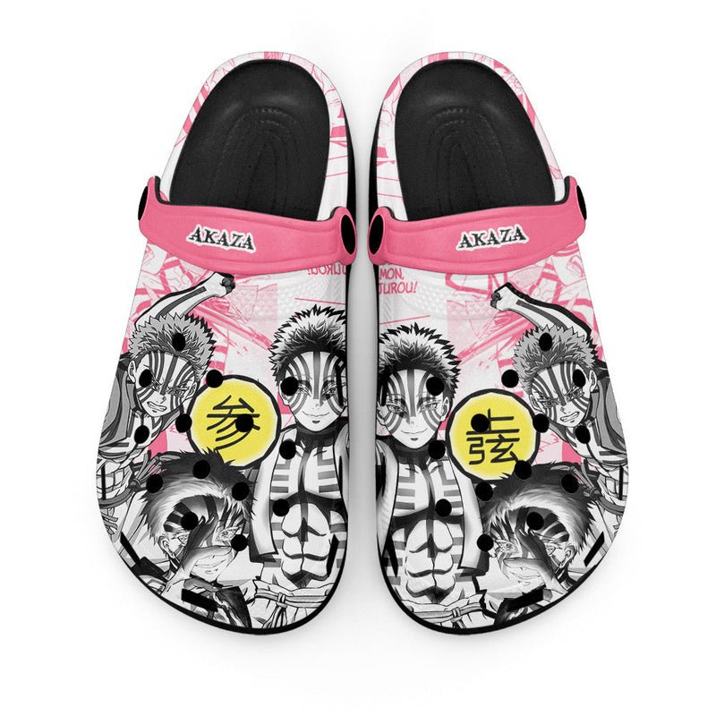 Akaza Clogs Shoes Manga Style Personalized