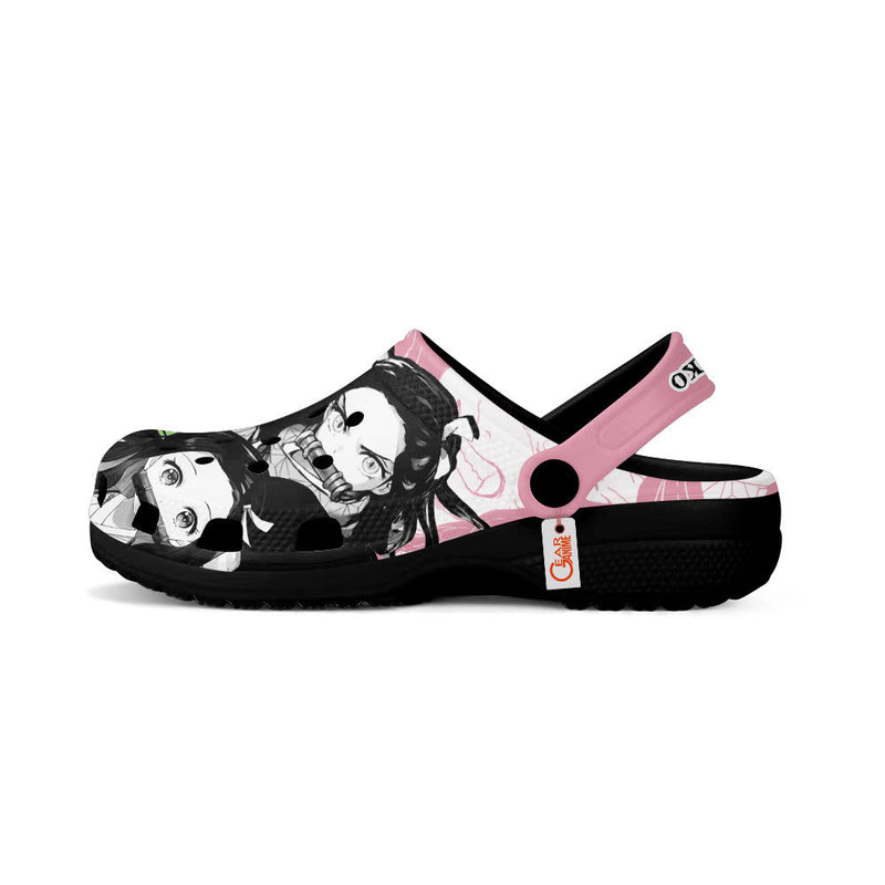 Nezuko Clogs Shoes Manga Style Personalized