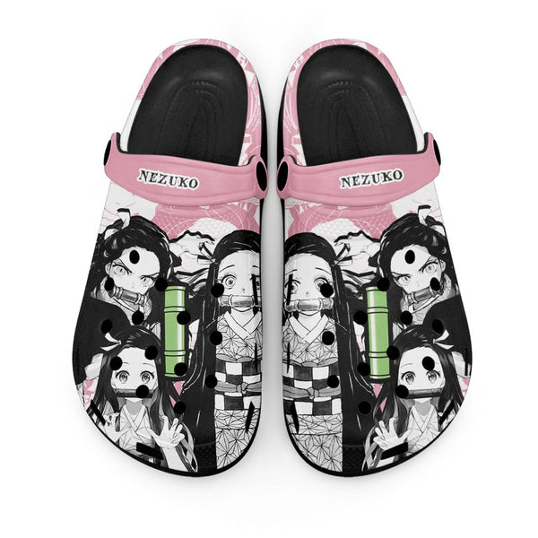 Nezuko Clogs Shoes Manga Style Personalized