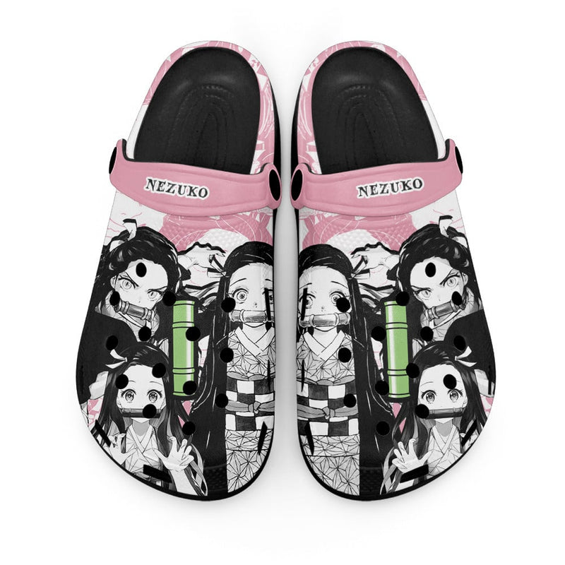 Nezuko Clogs Shoes Manga Style Personalized