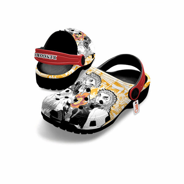 Kyojuro Rengoku Clogs Shoes Manga Style Personalized