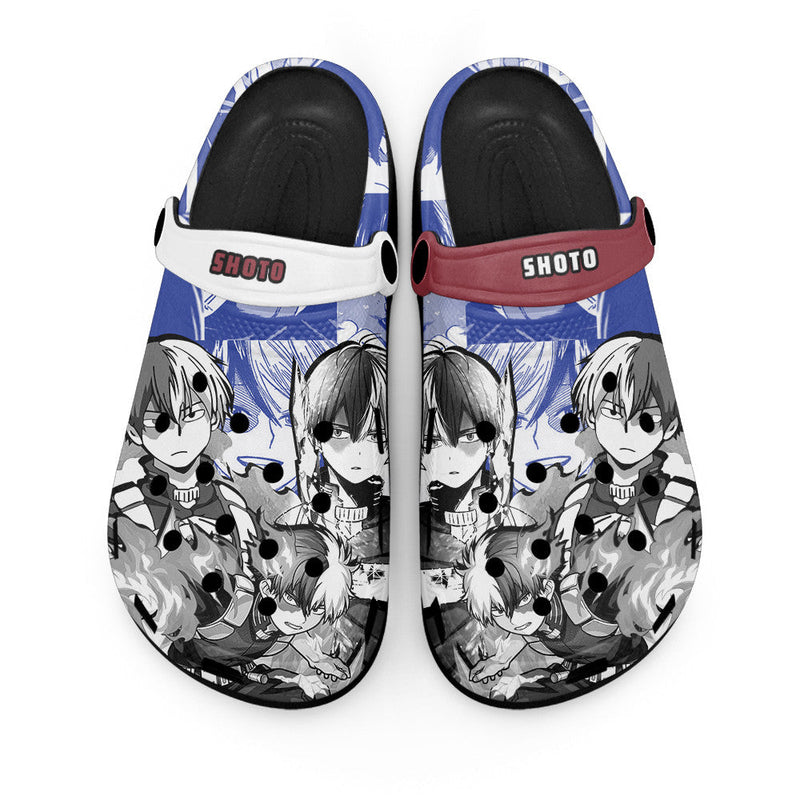 Shoto Todoroki Clogs Shoes Manga Style Personalized