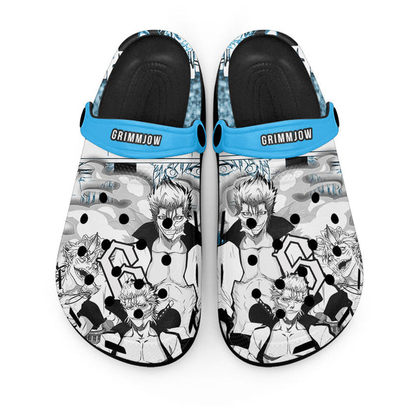 Grimmjow Jaegerjaquez Clogs Shoes Manga Style Personalized