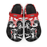 Rukia Kuchiki Clogs Shoes Manga Style Personalized