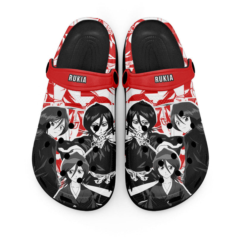 Rukia Kuchiki Clogs Shoes Manga Style Personalized