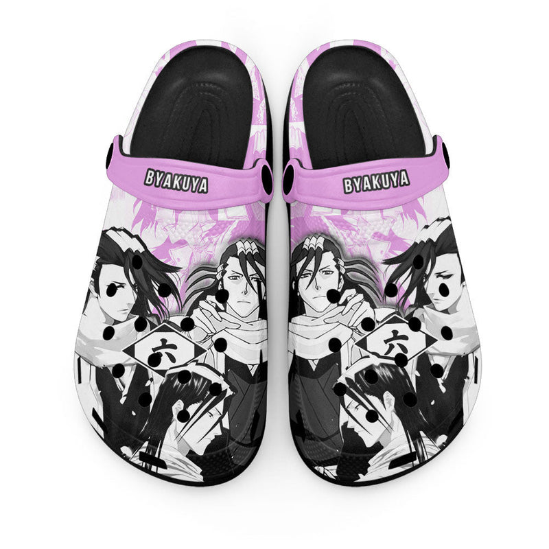 Byakuya Kuchiki Clogs Shoes Manga Style Personalized