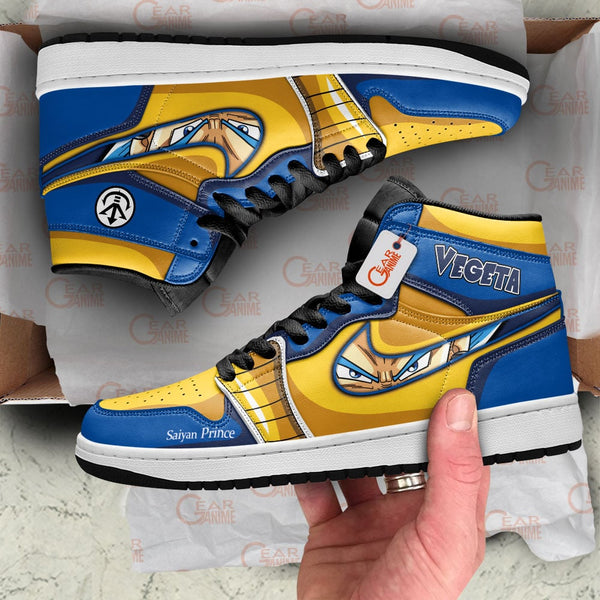 Vegeta Blue J1-Sneakers Eyes Style Personalized Shoes