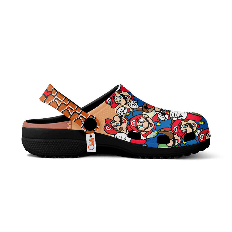 Super Mario Clogs Shoes Pattern Style