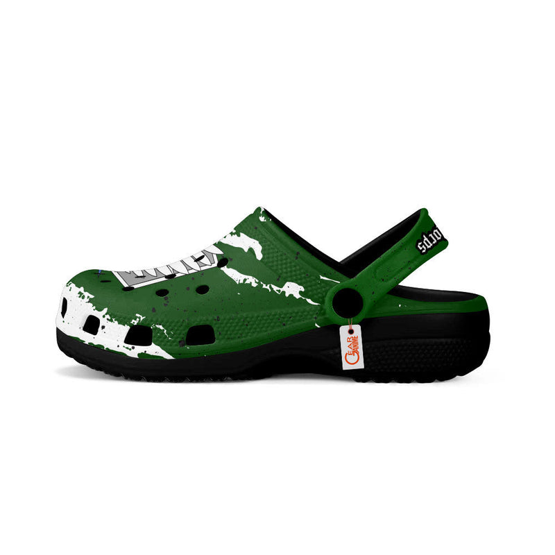 Survey Corps Green Clogs Shoes Personalized