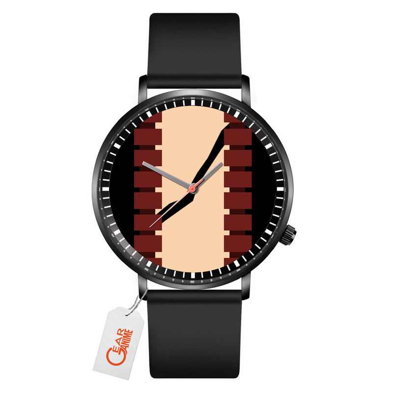 Red Riot Leather Band Wrist Watch